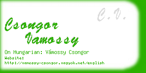 csongor vamossy business card